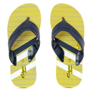 Khadim's Yellow Men's Daily Slipper - None