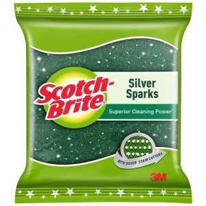 Scotch Brite Silver Sparks Scrub Pad 1 Pc