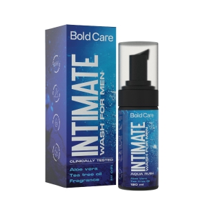 Bold Care Aqua Rush Intimate Wash for Men, For All-day freshness that fights sweat, bad odour, and irritation - 120ml