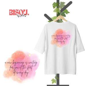 Oversized Custom Tshirts | A New Beginning-XL (42 in) / White