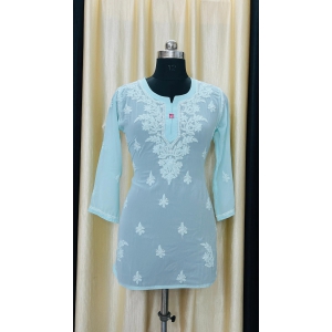 Short Top & Dupatta sets-Mint Green / Fabric