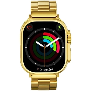 VEhop Ultra Watch with BT Calling, HD Display Gold Smart Watch