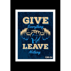 Gym Motivational Quotes White Wall Frame @ Factory price 14X18