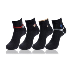 bonjour-cotton-ankle-length-socks-pack-of-4-black