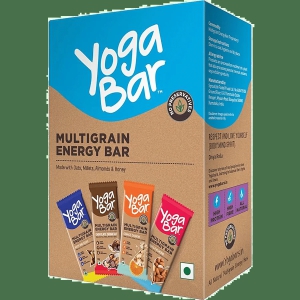 Yoga Bar Multigrain Variety Energy Bar - Chocolate, Vanilla Almonds, Cashew Orange & Nuts & Seeds, 38 G (Pack Of 10)