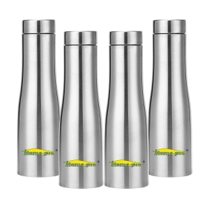 HomePro - Silver Water Bottle 1000 mL ( Set of 4 ) - Silver