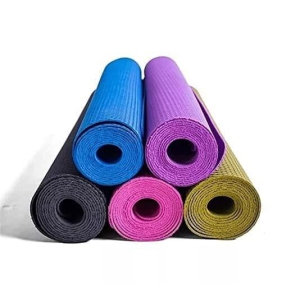 GMEFVR EXERCISE YOGA MAT ULTRA THIN 1.5/2MM VERY LIGHT WEIGHT MULTI RANDOM COLOR FOR MEN WOMEN KIDS ( pack of 1)