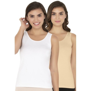 Amante Cotton Tanks - Multi Color Pack of 2 - M