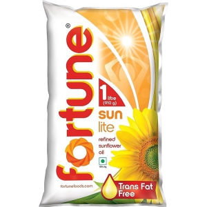 FORTUNE REFINED SUNFOWER OIL 1 LTR POUCH