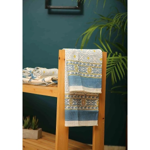 Muscari Block Print Hand Towel