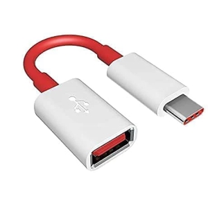 Lapster USB 3.0 USB to Type C OTG Converter (White & Red) - 1 Piece