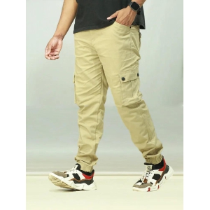 Mens Casual Cotton Jogger with RIB 499-COTTON / LIGHT CHIKKU / 40