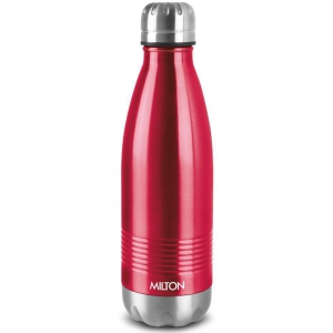 Milton Duo DLX 1000 Thermosteel 24 Hours Hot and Cold Water Bottle, 1 Litre, Maroon | Leak Proof | Office Bottle | Gym | Home | Kitchen | Hiking | Trekking | Travel Bottle - Maroon