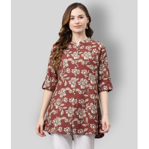 Divena - Maroon Rayon Womens Tunic ( Pack of 1 ) - 2XL