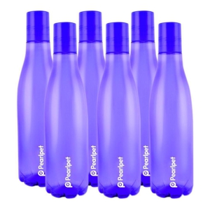 PearlPet - Purple Water Bottle ( Pack of 6 ) - Purple