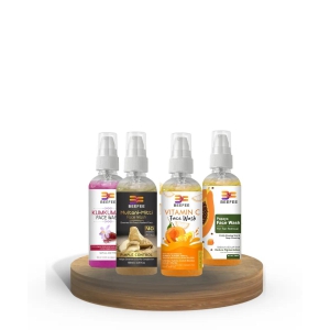 BEEFEE FACE WASH KIT (KUMKUMADI, MULTANI MITTI, PAPAYA & VITAMIN-C FACE WASH)