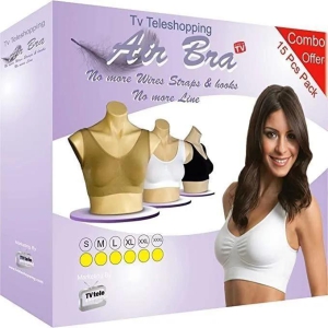 Womens Multicolor Air Bra(Pack Of 3)-XL