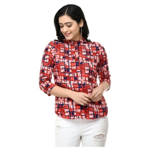 saakaa-crepe-regular-tops-red-m