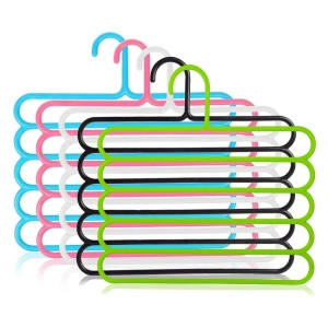 Handa - Plastic Multifunctional Hangers ( Pack of 5 )