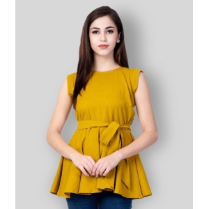 god-bless-yellow-cotton-womens-knot-front-top-pack-of-1-l