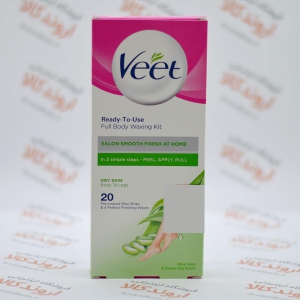 Veet Full Body Waxing Kit For Dry Skin 20 Stirps