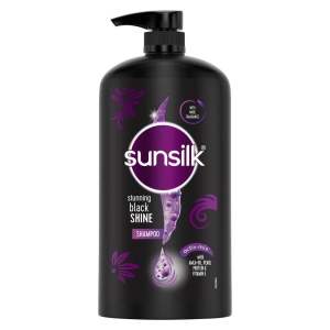 Sunsilk Black Shine Shampoo 1L,with Amla-Oil ,Pearl Protein & Vitamin E