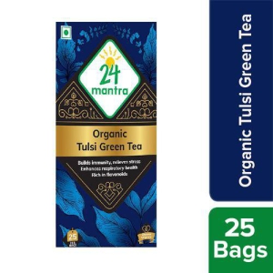24 mantra TULSI GREEN TEA BAGS 25 NOS