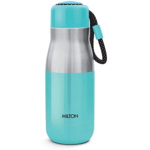 Milton Eminent 400 Thermosteel Hot and Cold Water Bottle, 369 mL, Aqua Green (Pack Of 1) - Aqua Green