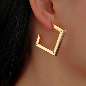 Minimalist Square Hoop Earrings