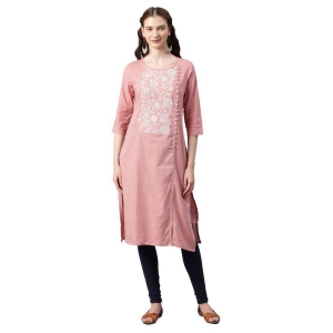 alena-peach-cotton-womens-straight-kurti-xl