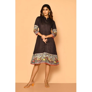 Siya handloom cotton silk dress for women