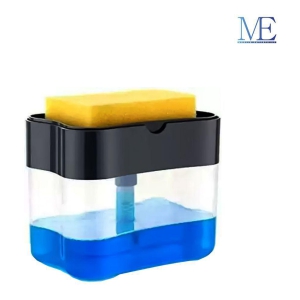 2 in 1Pump Plastic Dispenser for Dishwasher Liquid Holder - Multicolor