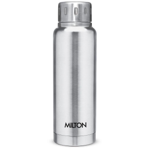 Milton Elfin 300 Thermosteel 24 Hours Hot and Cold Water Bottle, 300 ml, Silver - Silver