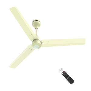 Atomberg Renesa 1200 mm BLDC Motor with Remote 3 Blade Ceiling Fan (Ivory, Pack of 1)