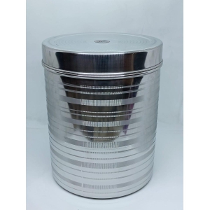 NURAT Stainless Steel Container/Jar/Dabba For Milk/Oil/Lassi - 5 Litre (Pack of 1, Silver)