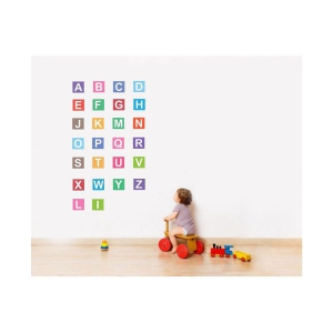 Asmi Collection Alphabets Wall Stickers for Kids Room Sticker ( 130 x 75 cms )