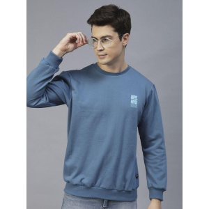 Rigo - Light Blue Fleece Regular Fit Men's Sweatshirt ( Pack of 1 ) - None
