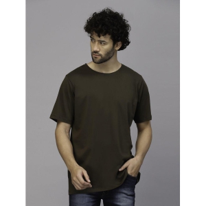 Rigo - Olive Green 100% Cotton Oversized Fit Mens T-Shirt ( Pack of 1 ) - None