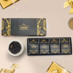 CHAIOM New Age Tea Gift Set, 4 New Flavors of Pyramid Tea bags, 40 Cup Tea