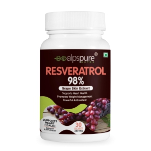 Resveratrol 98% Grape Skin Extract-Tablets-60 Tablets