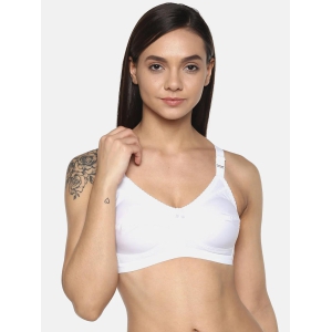 Womens Solid White Non-Padded Cotton T-Shirt Bra | CONCENT-WH-1 |-36C / 95% Cotton & 5% Elastane