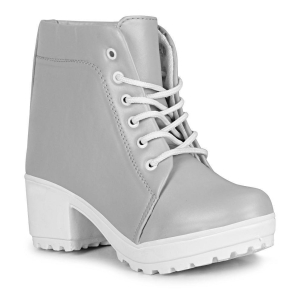 Commander - Gray Womens Ankle Length Boots - None