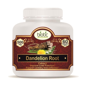 Biotic Dandelion Root Extract 500mg Capsule 60 no.s