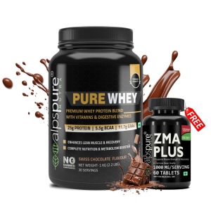 Pure Whey Protein With Free ZMA Plus Tablets-Dreamy Vanilla Flavour