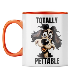 Totally Pettable Coffee Mug-Orange