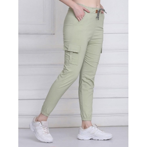 BuyNewTrend - Green Cotton Blend Slim Womens Cargo Pants ( Pack of 1 ) - None