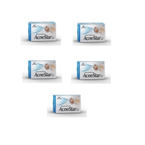 Acnestar 2.5% Soap, (75gm) (pack of 5)