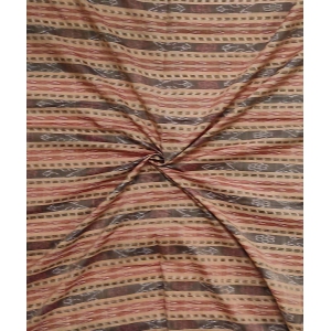 2.5m Brown?Sambalpuri Handwoven Single Ikat Shirting Materials