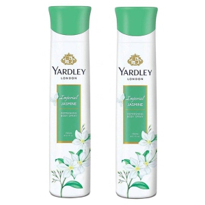 Yardley London IMPERIAL JASMINE Body Spray - For Women,pack of 2,150 ml each