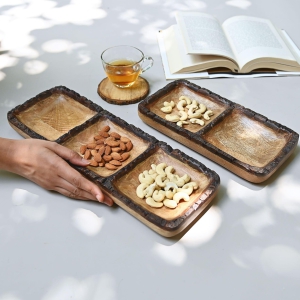 Wood Platters with Sections-2-Section